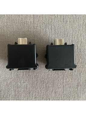 2X Nintendo Wii Official Motion Plus Adapter Remote Attachment Black RVL-026